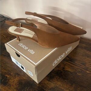 Dolce Vita Brown Slingback Heels size 8.5 like new Business Casual